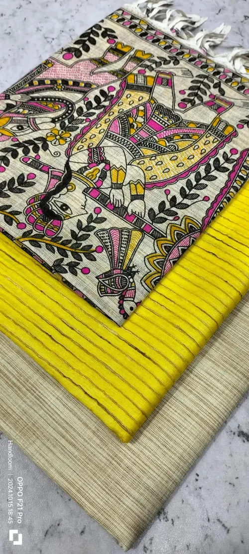 Heritage Screen Print on Pure Dupion Silk